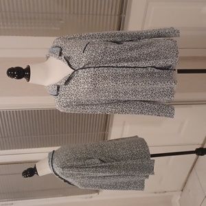 $4 Add-on Blue Button-up Pajama Top - Size Large